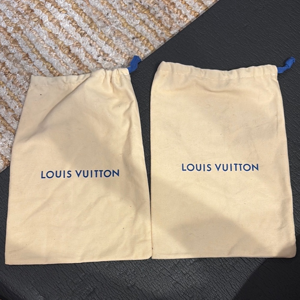Louis Vuitton Cream Drawstring Dust Bags (Set of 2)